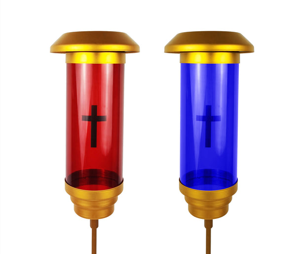 Solar Powered Cemetery Light